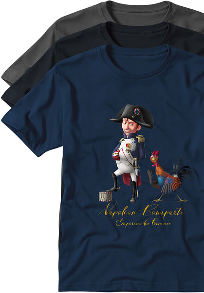 Napoleon Bonaparte Emperor French T-shirts history souvenir Typoart