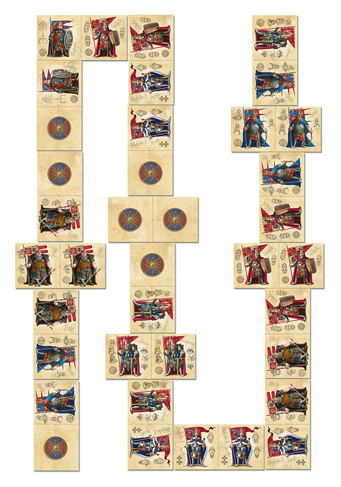 Rulers of Lithuania dominoes TYPOART