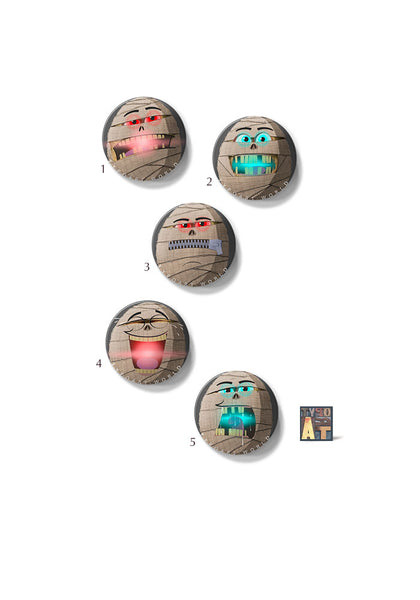 mummy emoji badge TYPOART