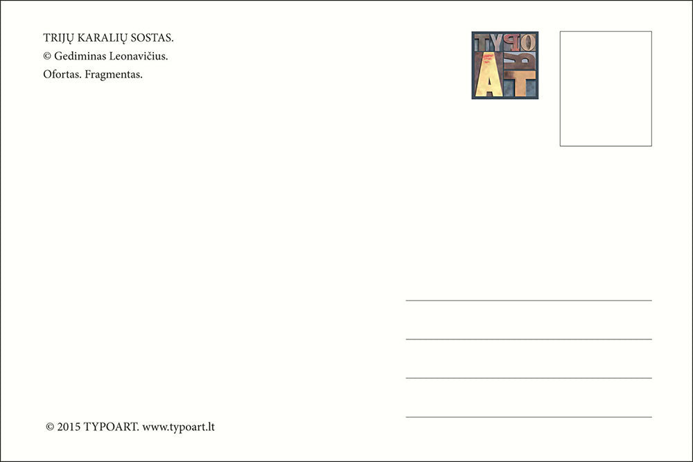 THREE KINGS' THRONE / Postcard