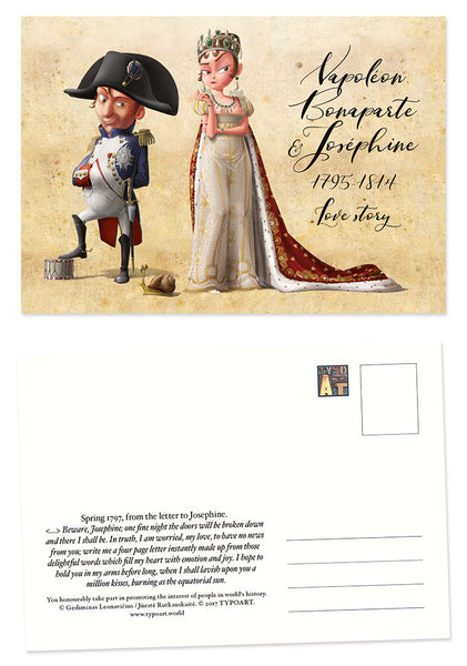 Napoléon Bonaparte & Joséphine / Postcard