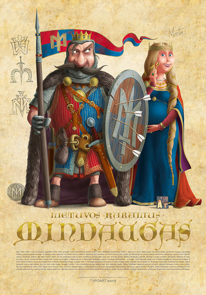 MINDAUGAS & MORTA / Rex et Regina Lettowiae / Fine art print